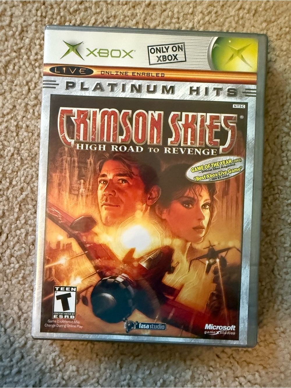Crimson Skies High Road to Revenge | XBOX | Vintage Video Game